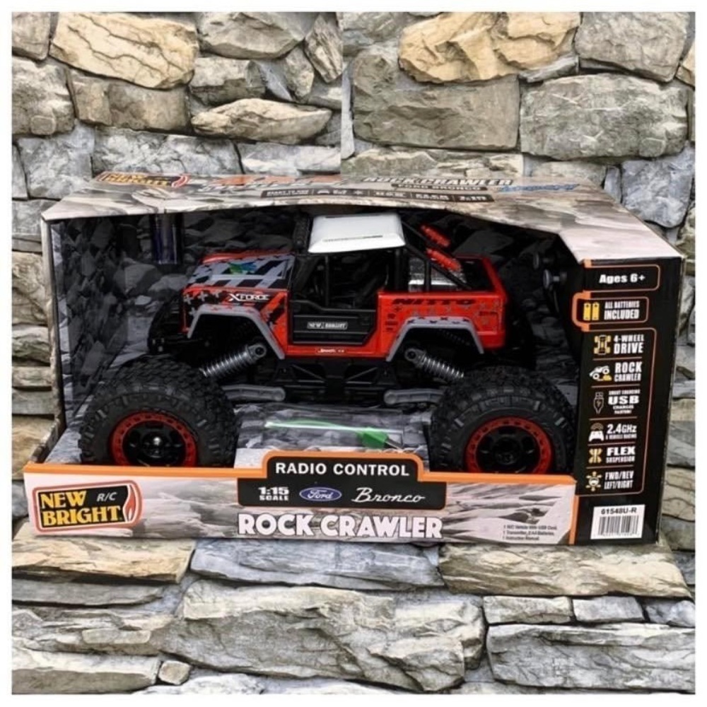 Ford Bronco Rock Crawler Truck 4x4 1:15 Scale Radio Remote Control New Bright